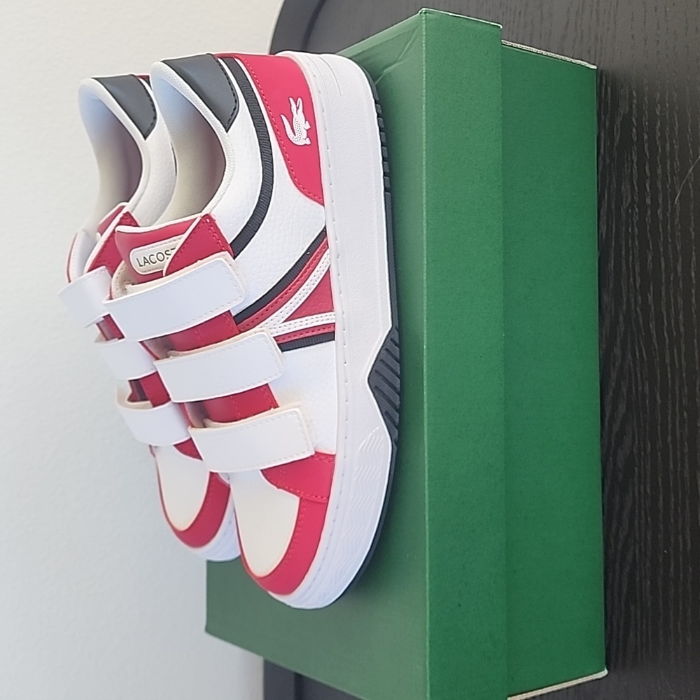 Lacoste Velcro youth sneakers.